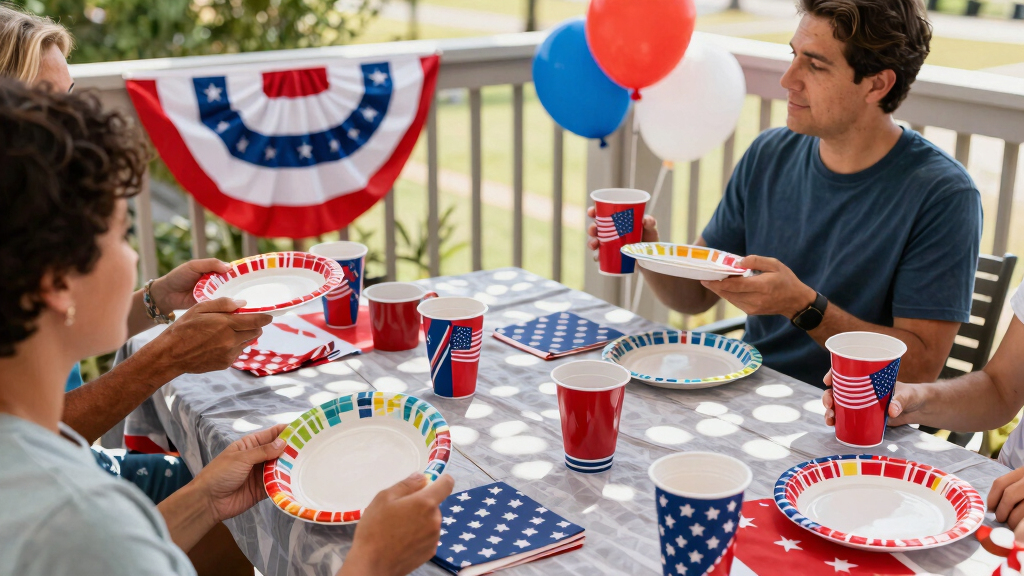 patriotic outdoor party supplies