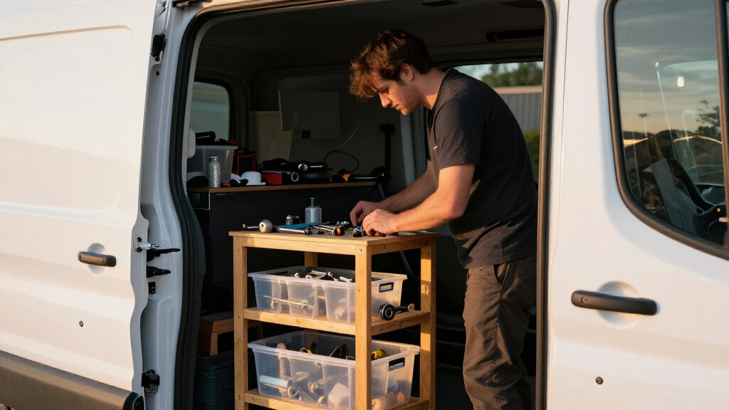 van shelving and bin systems for ford transit