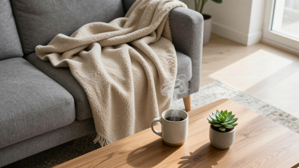 wool blanket for living room decor