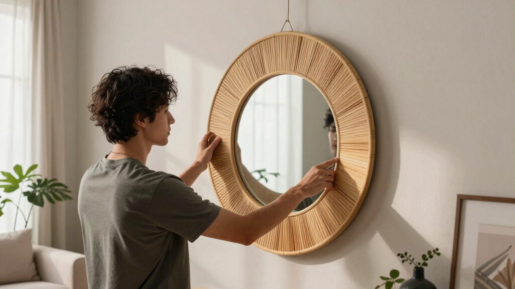 best bamboo wall mirrors