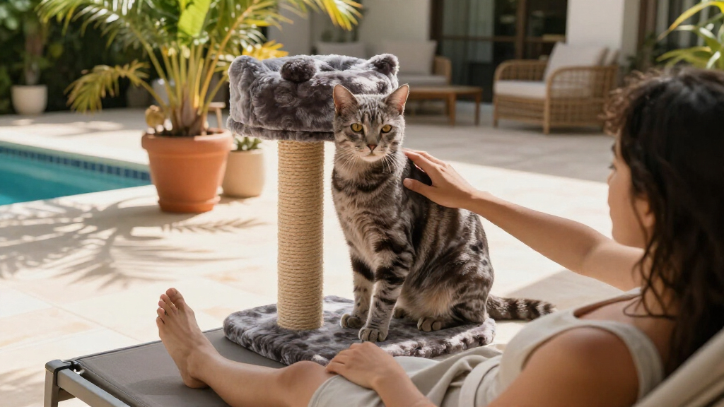 premium luxury cat scratching posts