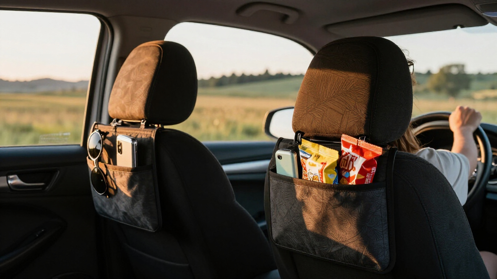 car seat back organizers