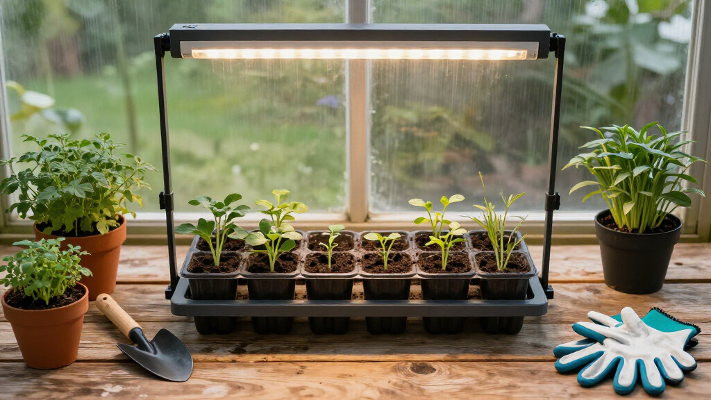 best LED grow light for seed starting shelves