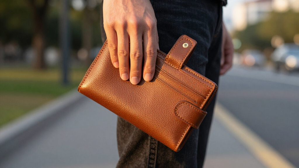 full grain leather travel wallets with rfid blocking