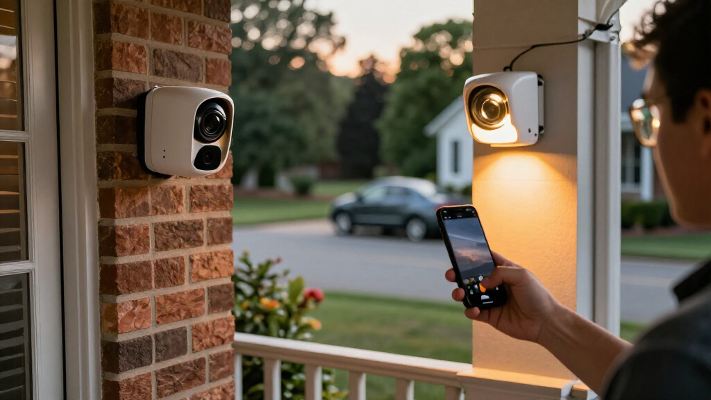 ai floodlight cameras for property security