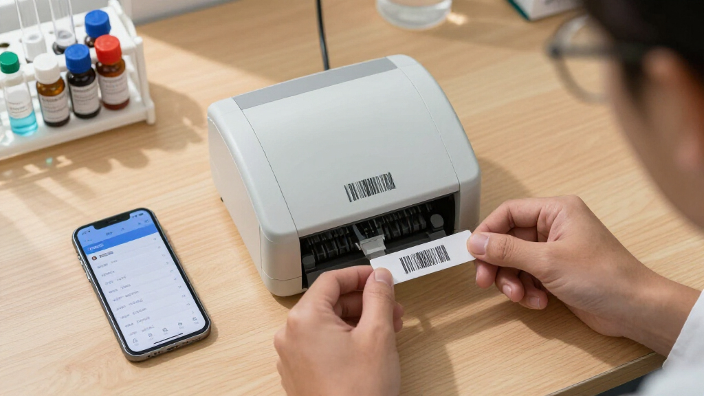 barcode printer for lab organization