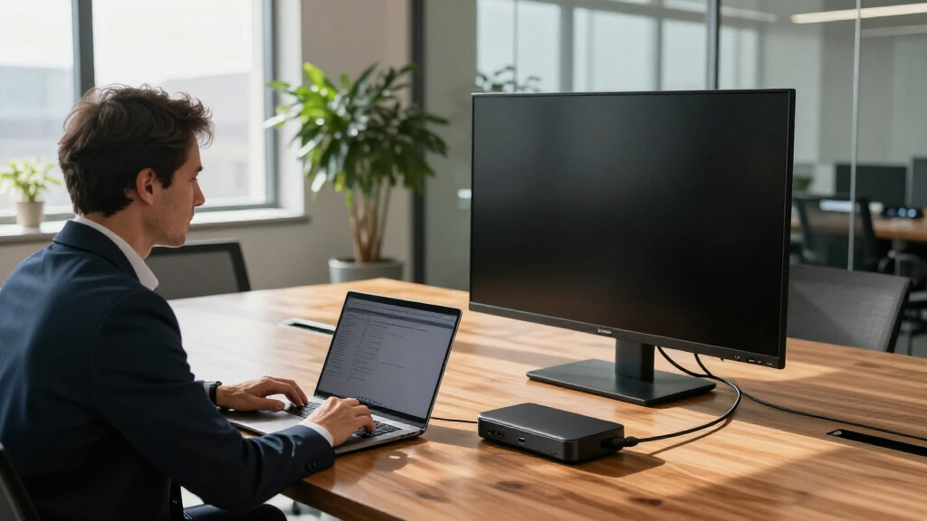 laptop docking station for conference rooms