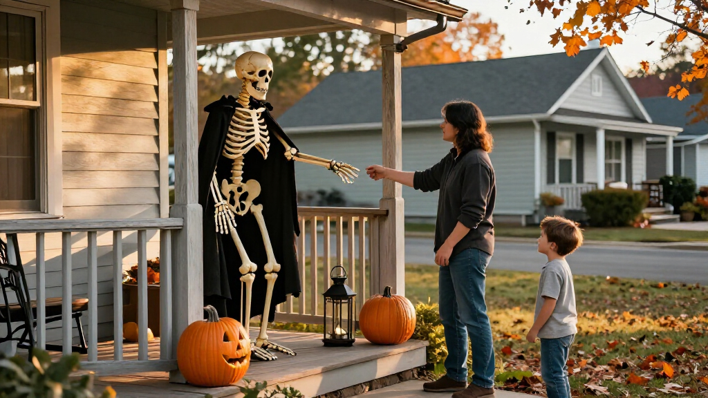 Halloween animatronic decorations