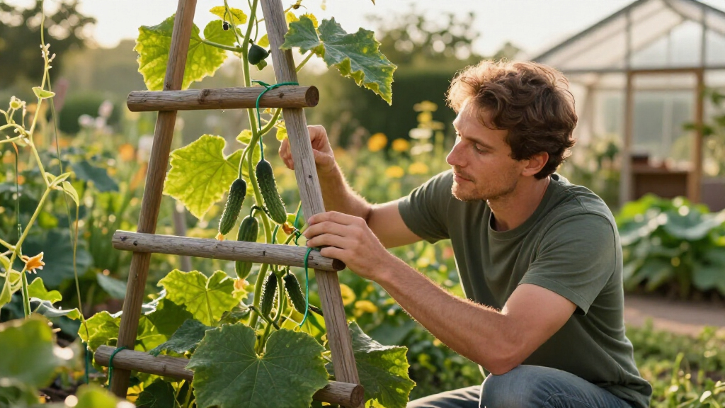 best trellis system for cucumbers and melons