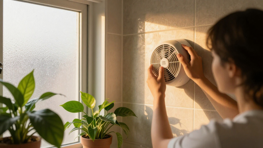 bathroom exhaust fan with humidity sensor