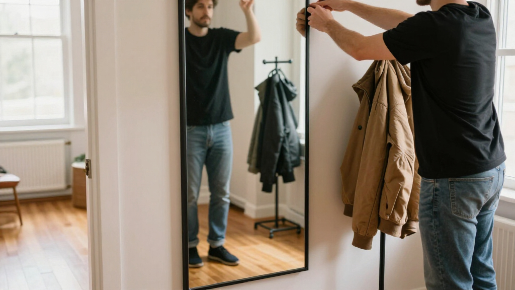 large wall mirror for entryway