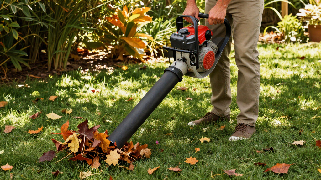 gas-powered leaf blowers