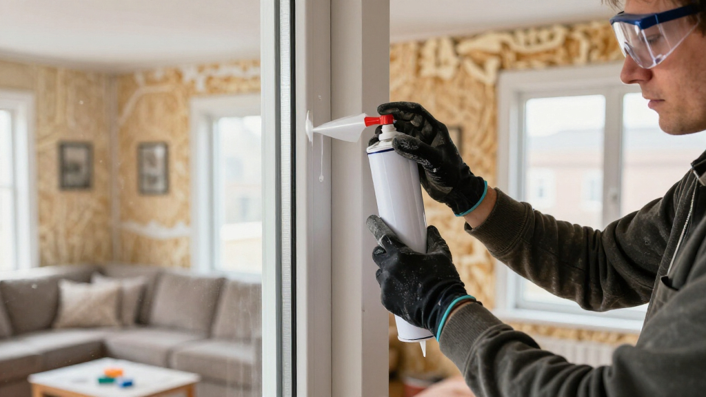 insulation foam sealant for winter leaks