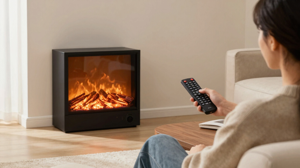 electric fireplaces with remote control