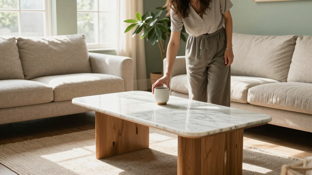 best marble-top wooden coffee tables