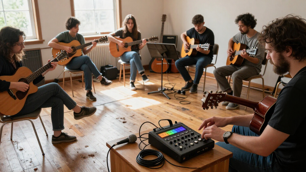 multitrack field recorder for community music sessions