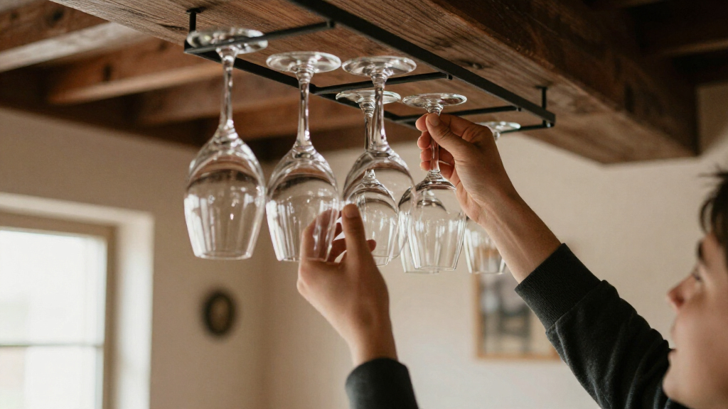 stemware rack ceiling mount