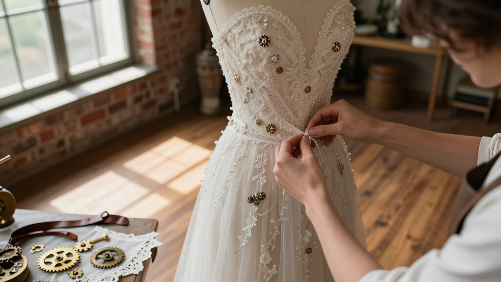steampunk wedding dress