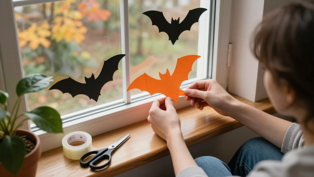 Halloween window decorations