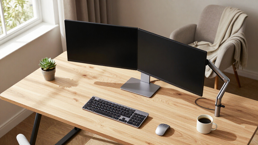 premium dual monitor arm
