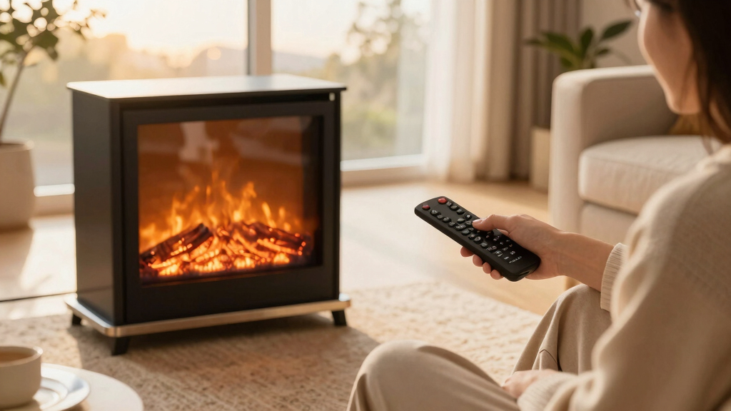 electric fireplaces with remote control