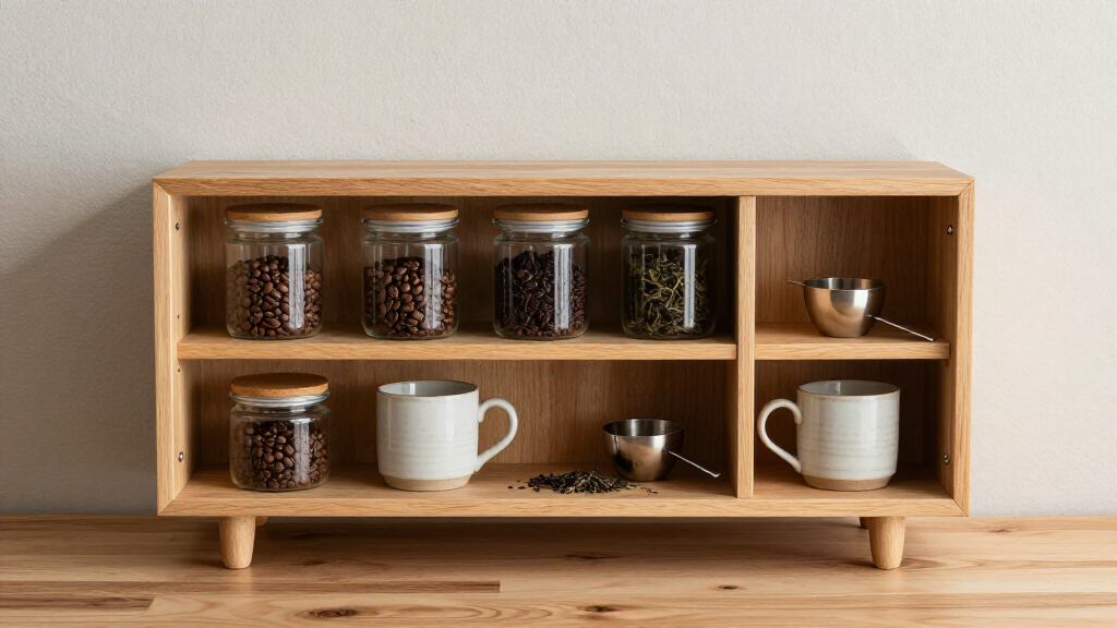 coffee cabinet with storage