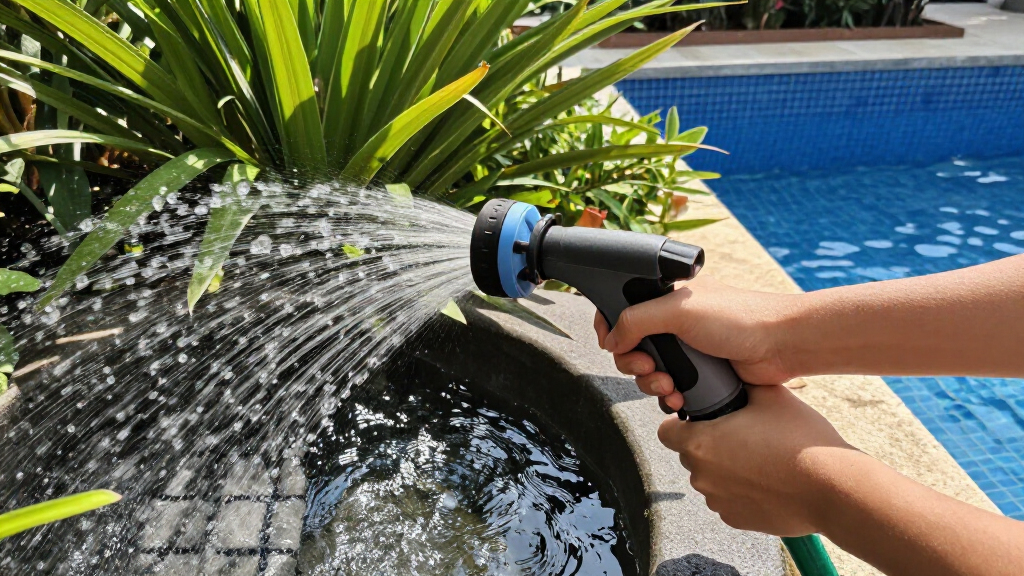Solar-Springbrunnen und Pools