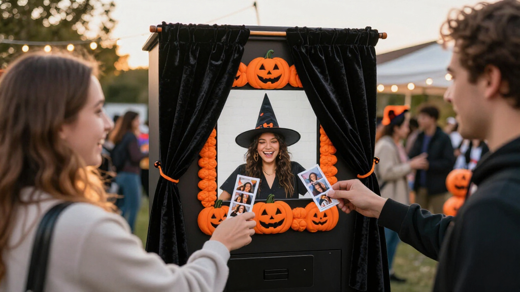 Halloween event photo booths