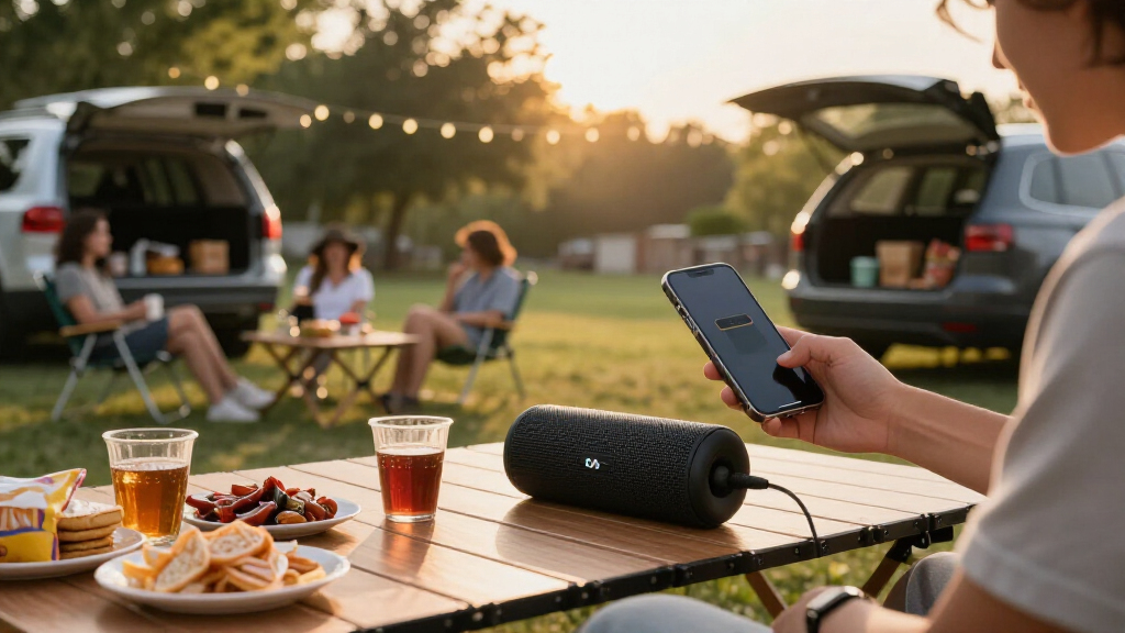 smart outdoor tailgating speakers