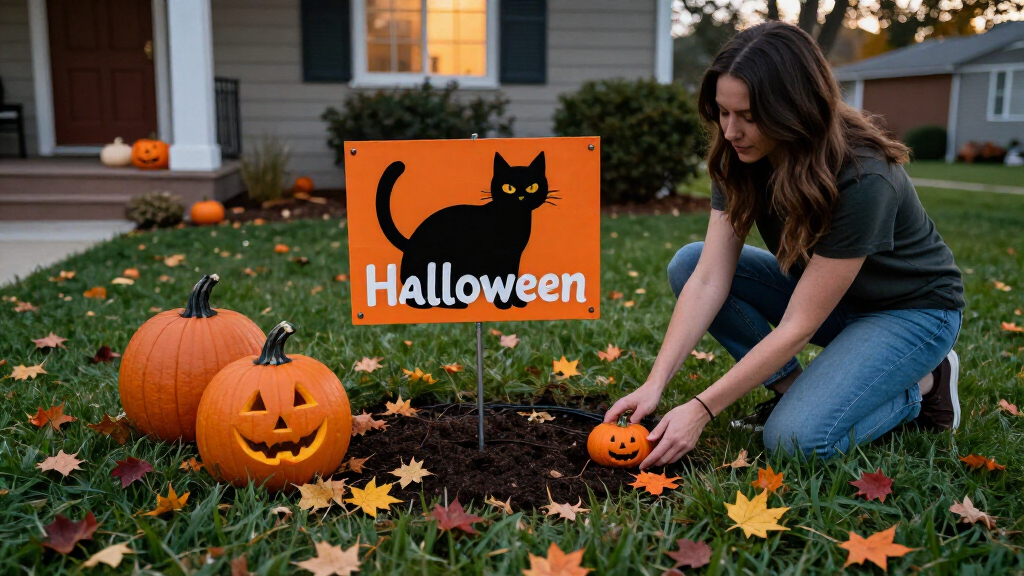 Halloween yard signs