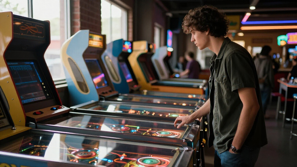 arcade-style pinball machines