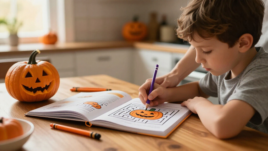 Halloween educational activity books