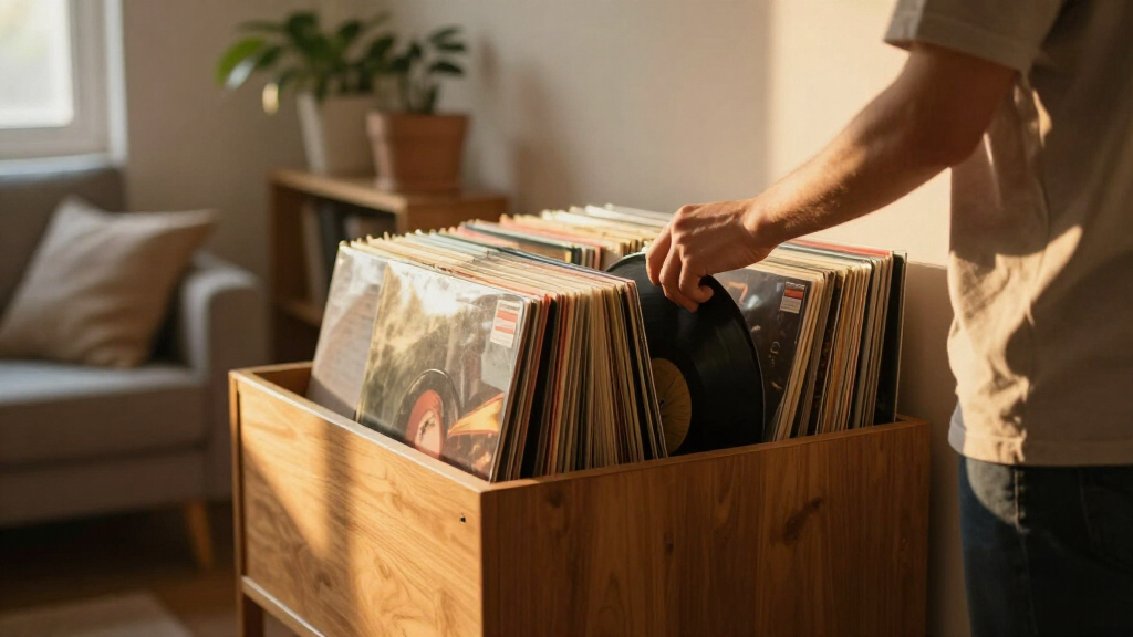 best vinyl record storage cabinet