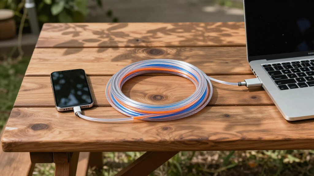 high bandwidth fiber optics cable