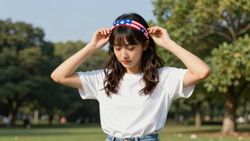 patriotic-themed hair accessories