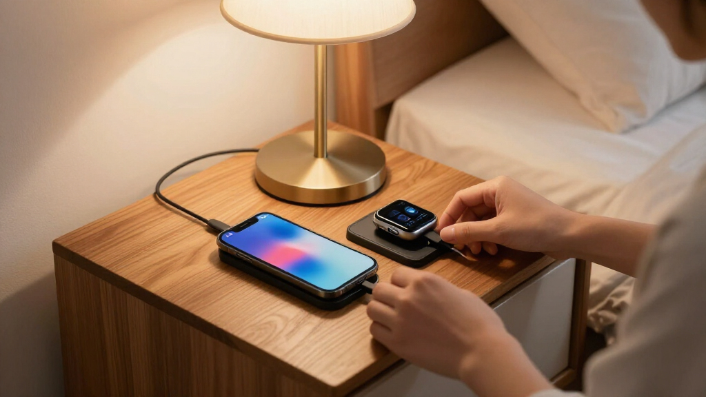 best bedside tables with charging stations