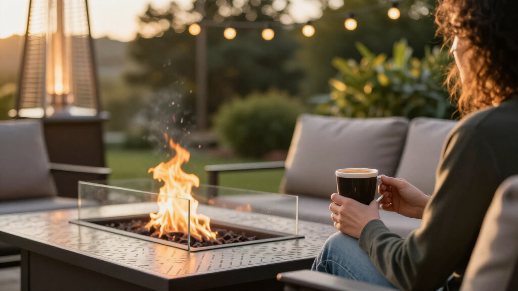 best gas fire pit table for patio