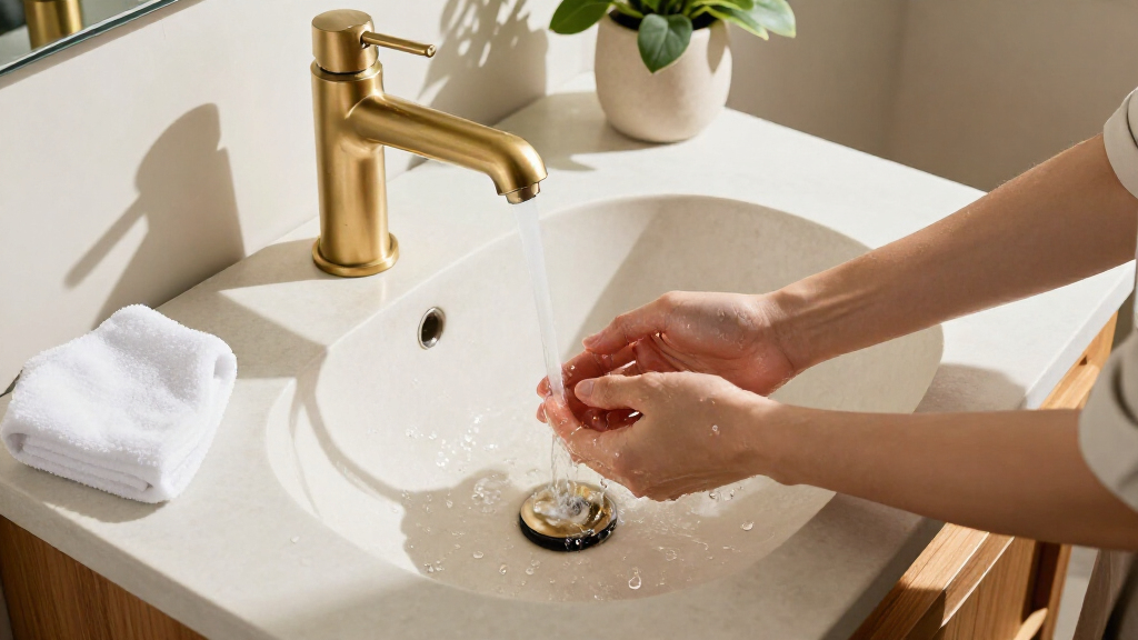 waterfall bathroom faucets