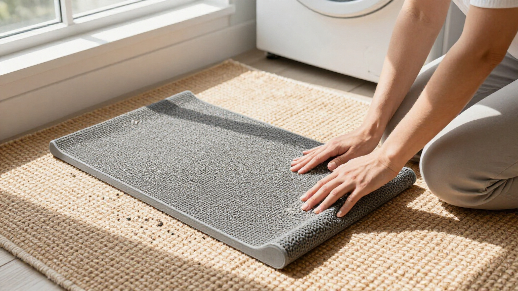 cat litter mat