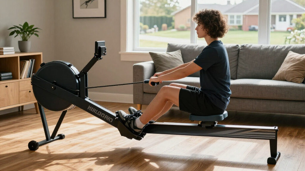 compact home rowing machine