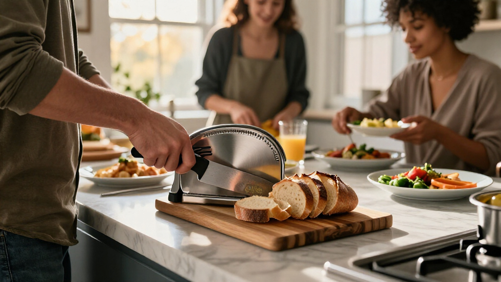 high ticket commercial food slicer for weekend brunch at home