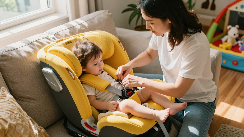child safety seat harnesses