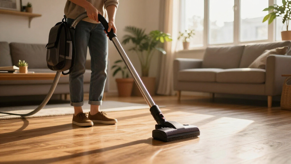 backpack vacuum with long cord