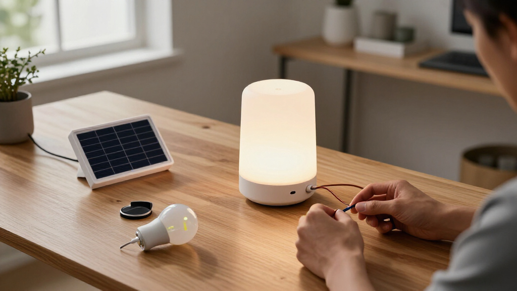 solar-powered desk lamps