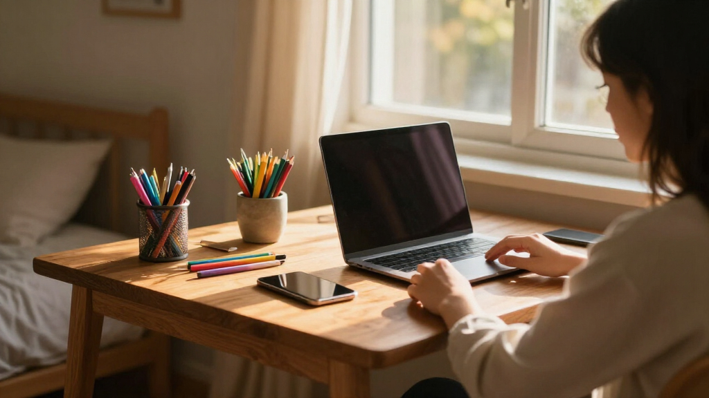 student desk organization