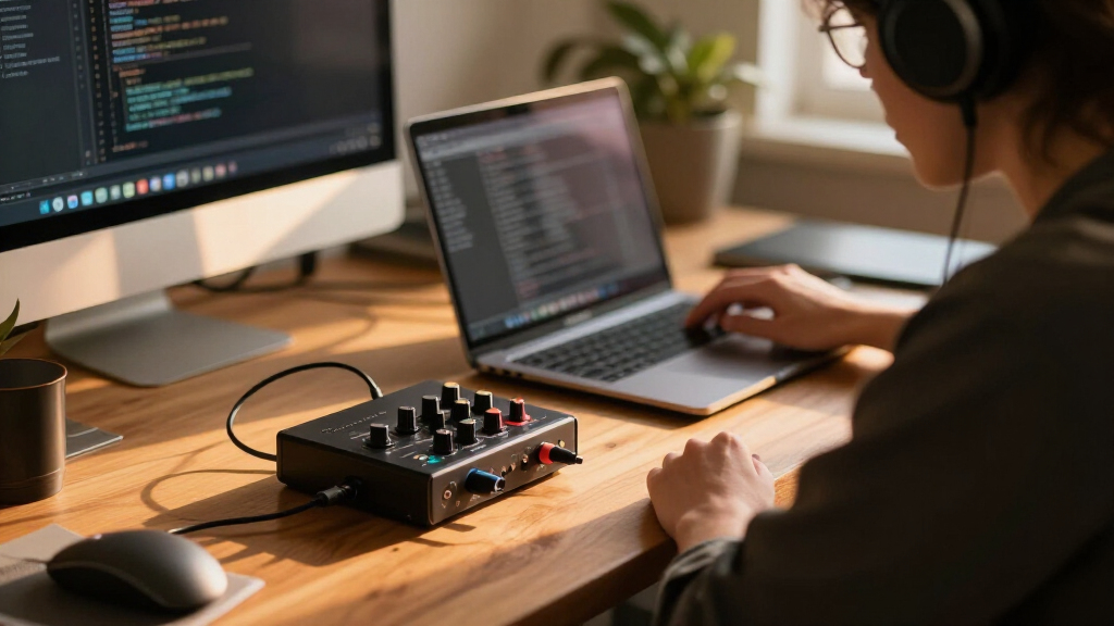 audio interfaces for coding streamers