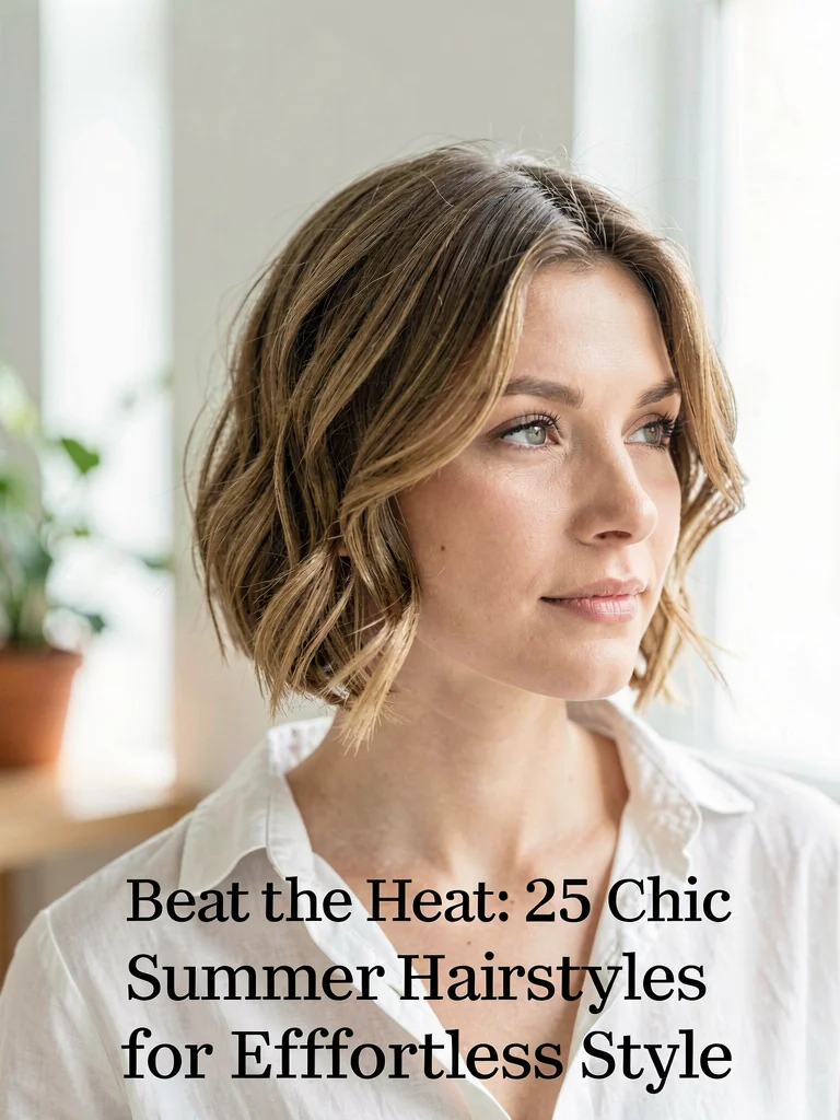 Easy Summer Hairstyles for Short Hair — Beat the Heat: 25 Chic Summer Hairstyles for Effortless Style