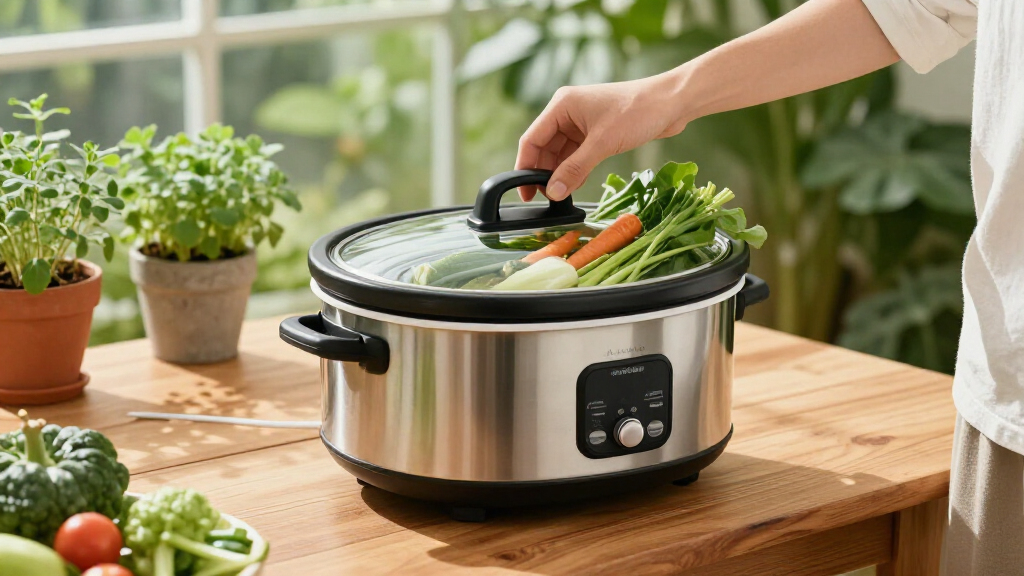 programmable slow cooker with locking lid