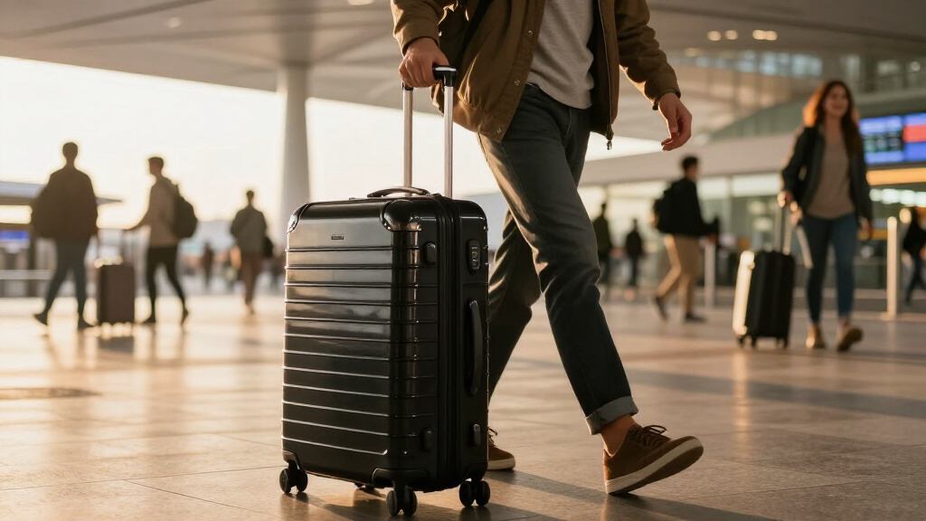 travel luggage set hard shell premium