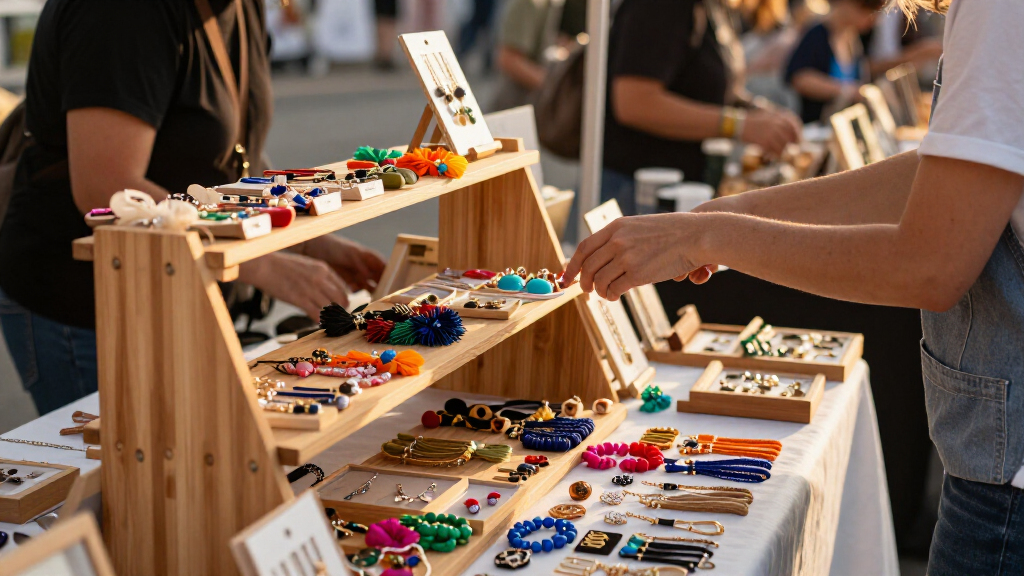 tabletop vendor shelves for pop up retail